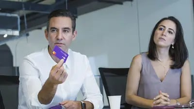 Nubank CEO David Velez and Nubank Co-Founder Cristina Junqueira. The fintech believes instant payments platform Pix is the future of digital transactions in Brazil.