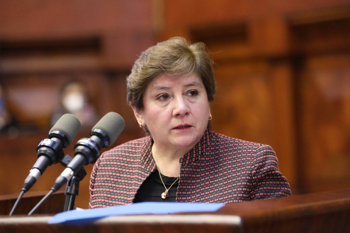 La superintendenta de Bancos, Ruth Arregui, fue destituida con 85 votos.