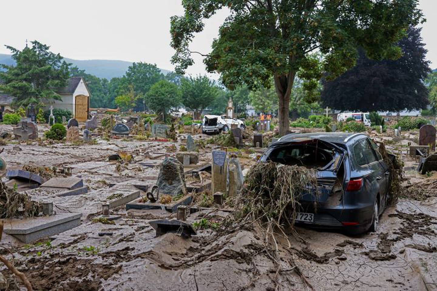 Bad Neuenahr-Ahrweiler, Alemania, 17 de julio. El calentamiento del clima ha potenciado las tormentas, lo que ha contribuido a las catastróficas inundaciones repentinas que han causado la muerte de al menos 170 personas en el país. Liesa Johannssen-Koppitz/Bloombergdfd
