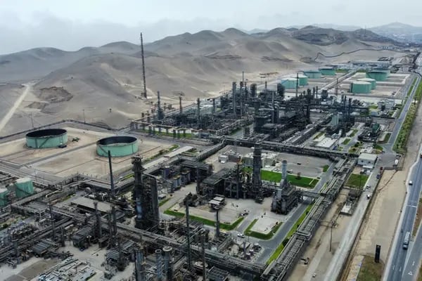 La refinería La Pampilla en Callao, Perú, el viernes 18 de febrero de 2022.