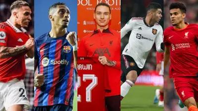 Five Latin American soccer players appear on the list of the most expensive transfers in 2022: Antony, Raphinha, Darwin Núñez, Casemiro and Luis Díaz