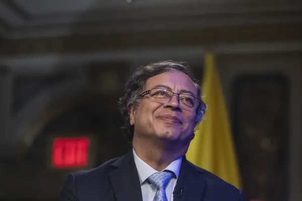 Gustavo Petro, presidente de Colombia, durante una entrevista con Bloomberg Television en Nueva York, Estados Unidos, el miércoles 21 de septiembre de 2022.