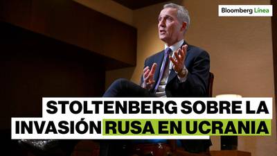 Secretario de la OTAN en Bloomberg sobre el aniversario de la invasión rusa en Ucraniadfd