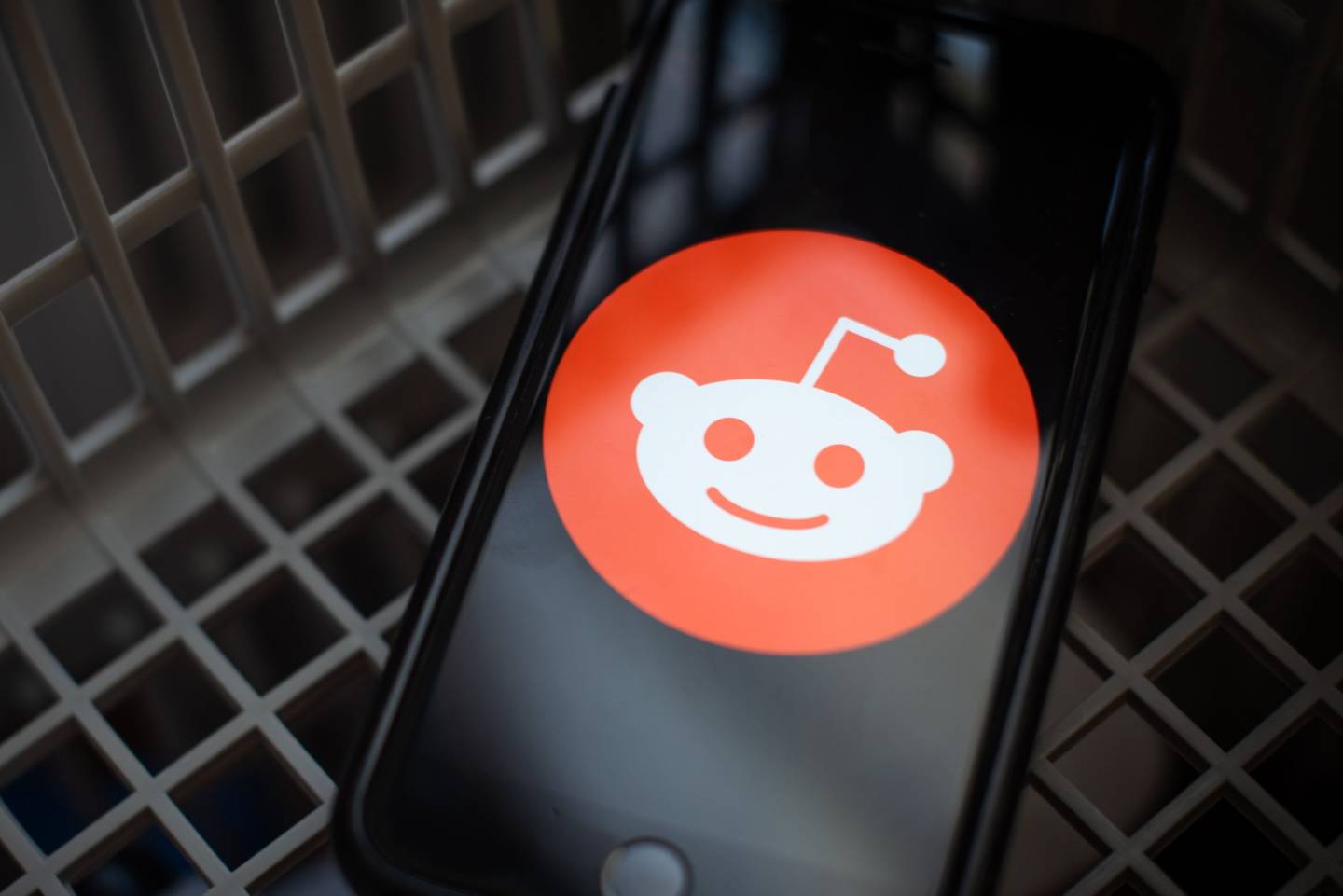 Reddit Inc. logo on a smartphone arranged in Hastings-On-Hudson, New York.