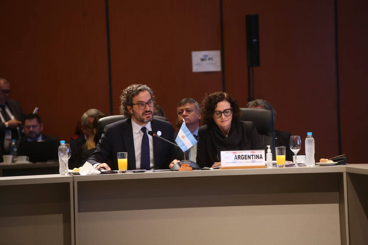 El canciller argentino durante la reunión del Consejo del Mercado Común del Mercosur realizada este miércoles. Foto: Prensa Mercosur