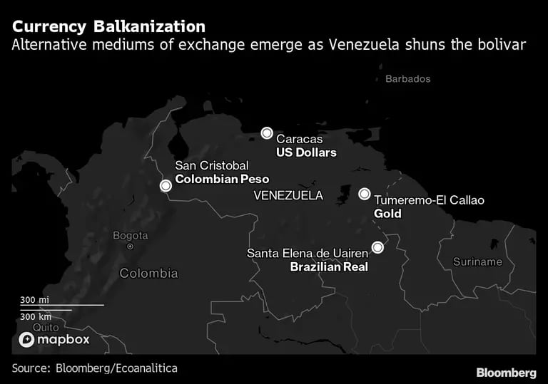 Han surgido métodos alternativos de intercambio a medida que los venezolanos rechazan el uso del bolívar. dfd