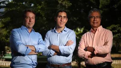 Bernardo Strassburg, Thiago Picolo e Ricardo Rodrigues lideram o projeto que quer restaurar um milhão de hectares da Amazônia e da Mata Atlântica