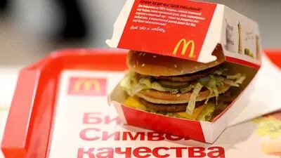 Una hamburguesa Big Mac de McDonald's Corp.