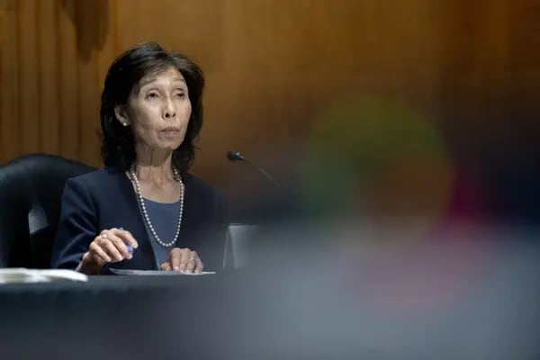 Nellie Liang, subsecretaria del Tesoro de EE.UU. nominada por Joe Biden, escucha durante una audiencia de confirmación del Comité de Finanzas del Senado en Washington, D.C., EE.UU., el martes 25 de mayo de 2021. Fotógrafa: Stefani Reynolds/Bloomberg