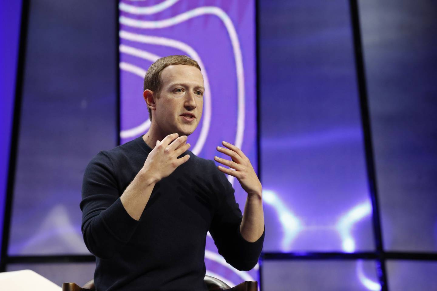 Mark Zuckerberg, director general y fundador de Facebook Inc., habla durante la cumbre tecnológica Silicon Slopes en Salt Lake City, Utah, Estados Unidos, el viernes 31 de enero de 2020.