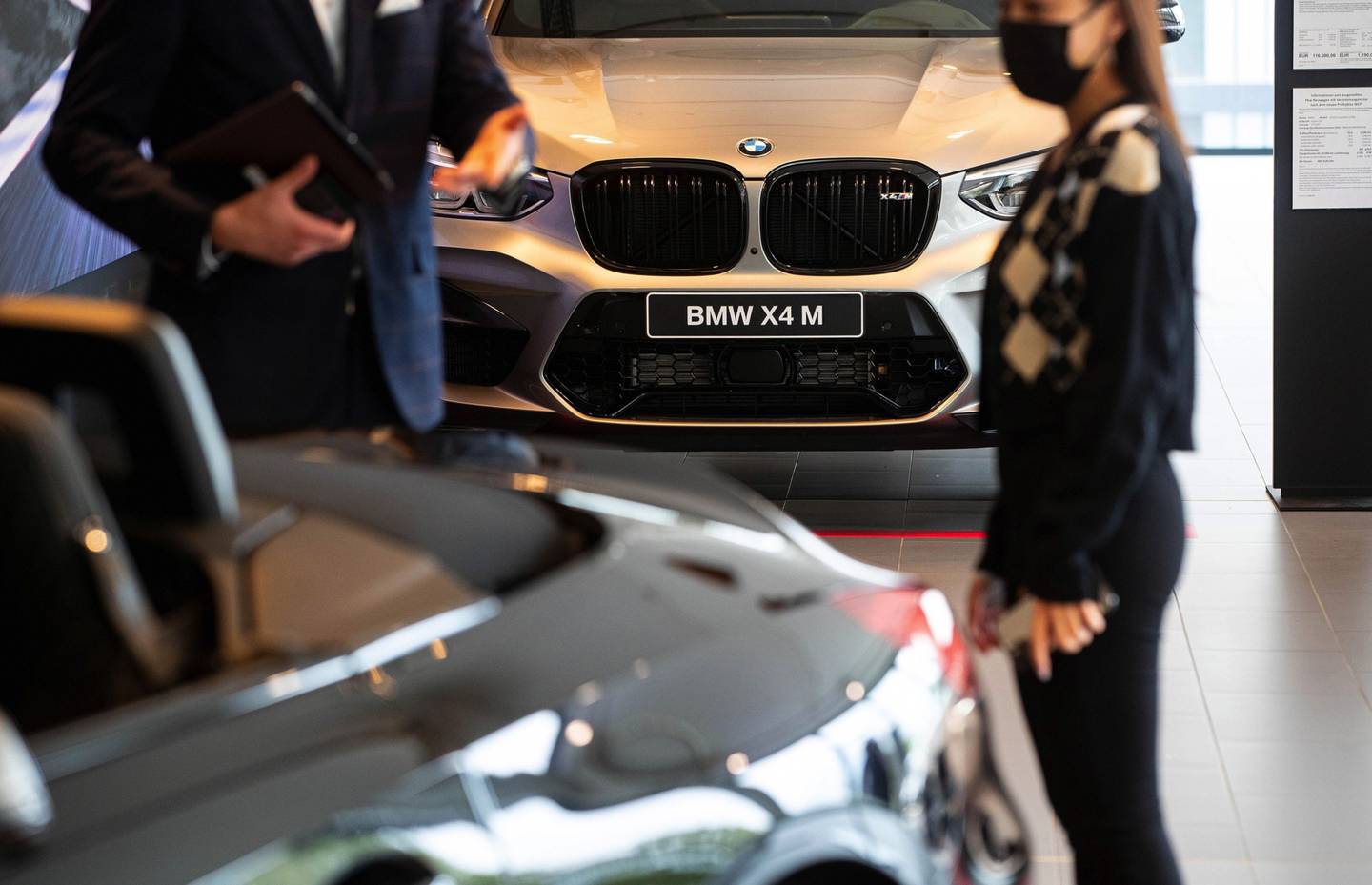 Inside a BMW AG Auto Showroom as Robust Prices Help Offset Chip Shortage Crunch.