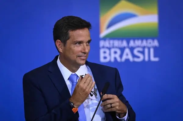 Roberto Campos Neto, presidente del Banco Central de Brasil, en una ceremonia en el Palacio de Planalto en Brasilia, Brasil, el miércoles 24 de febrero de 2021.
