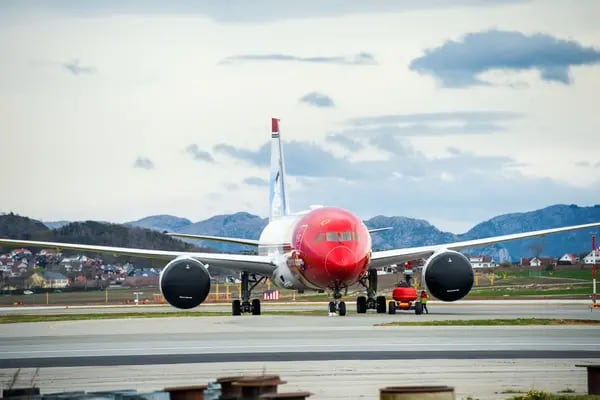 A Norwegian Air Shuttle passenger jet.