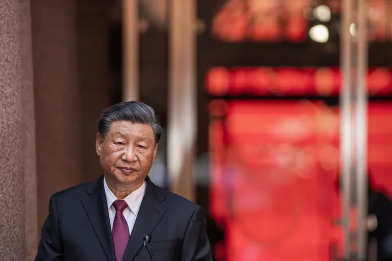 Xi Jinping, presidente de China, pronuncia un discurso durante una visita de Estado previa a la cumbre BRICS en el Union Buildings de Pretoria, Sudáfrica, el martes 22 de agosto de 2023.dfd