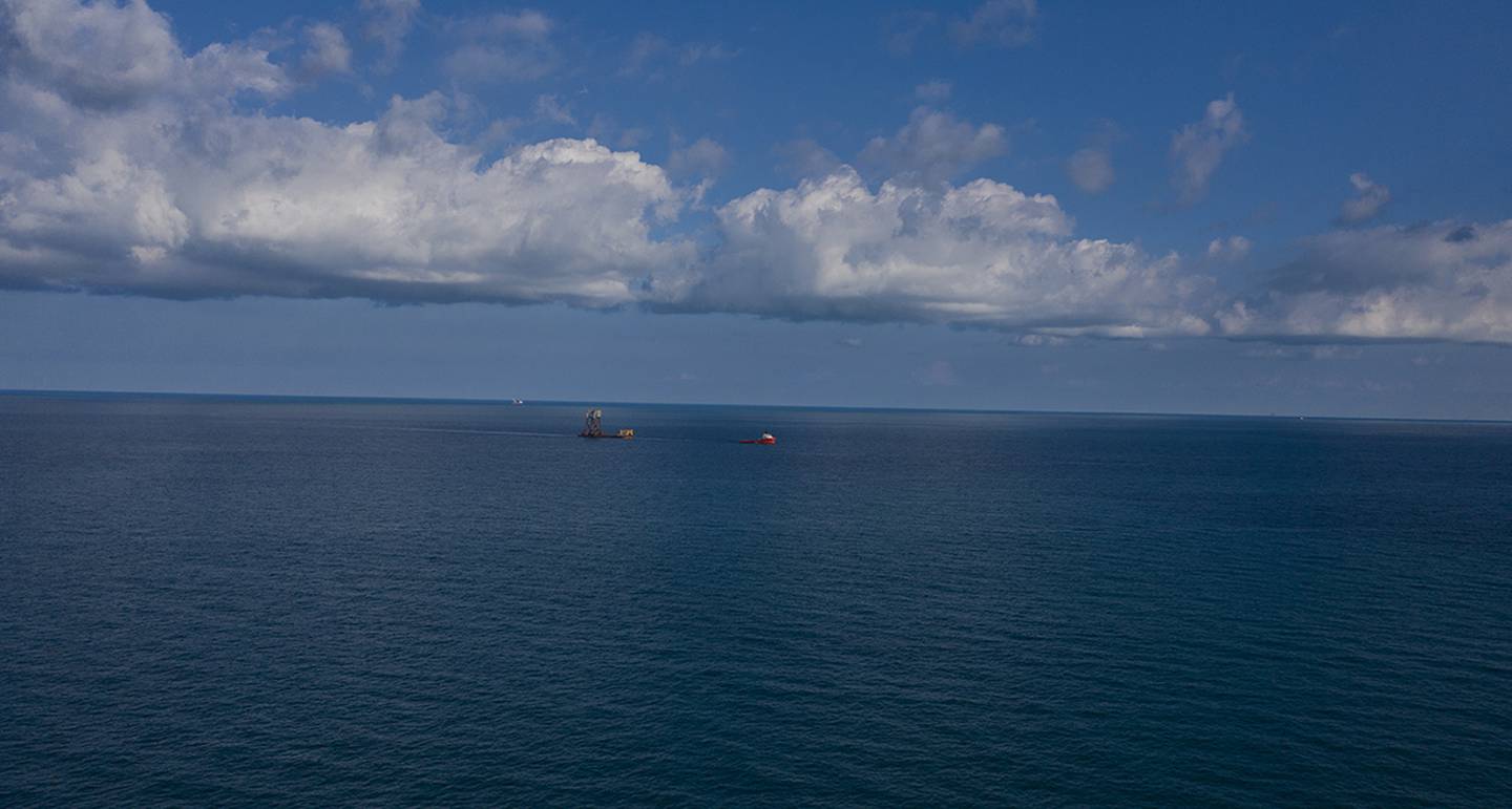 Plataformas marinas de Fieldwood Energy y su socia Petrobal, división petrolera de la familia Bailleres, en el Golfo de México (Foto: Cortesía).