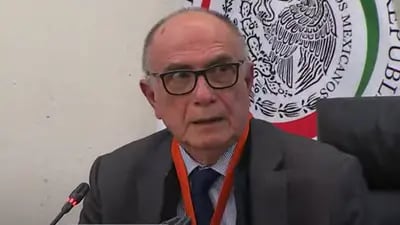Agustín Díaz Lastra, nuevo presidente de la CNH durante su comparecencia en la Comisión de Energía del Senado (Imagen: YouTube).