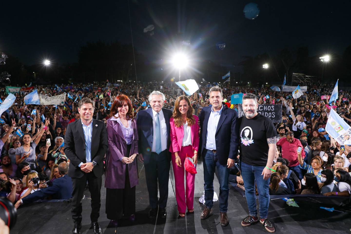 La presencia de CFK no evitó la tensiones en el interior del Frente de Todosdfd