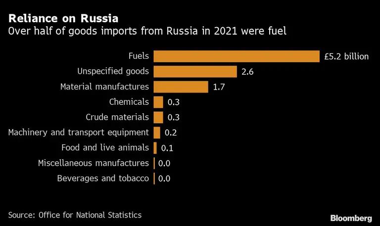 Mais da metade dos produtos importados da Rússia em 2021 foram combustíveisdfd
