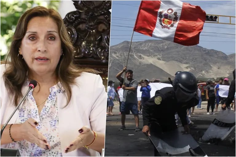 Las protestas se extendieron por meses en Perú luego de que Dina Boluarte asumió la presidencia.dfd
