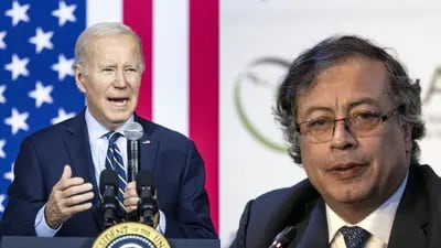 Joe Biden y Gustavo Petro.