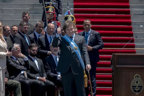 O presidente eleito da Argentina Javier Milei