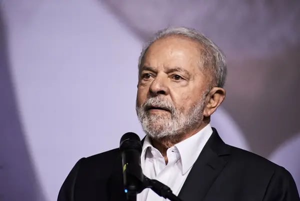 Luiz Inacio Lula da Silva, Brazil's former president, speaks during a campaign kick off event in Brasilia, Brazil, on Friday, July 29, 2022.