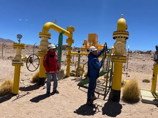 Chile retoma las importaciones en firme de gas natural argentino en el norte del país
