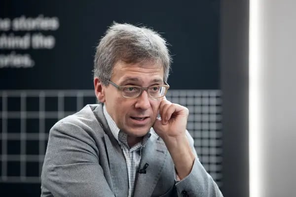 Ian Bremmer speaks during a Bloomberg Television interview at the Asia-Pacific Economic Cooperation (APEC) CEO Summit in Danang, Vietnam, on Thursday, Nov. 9, 2017. Trump's Asia trip is a success, Bremmer said. Photographer: SeongJoon Cho/Bloomberg