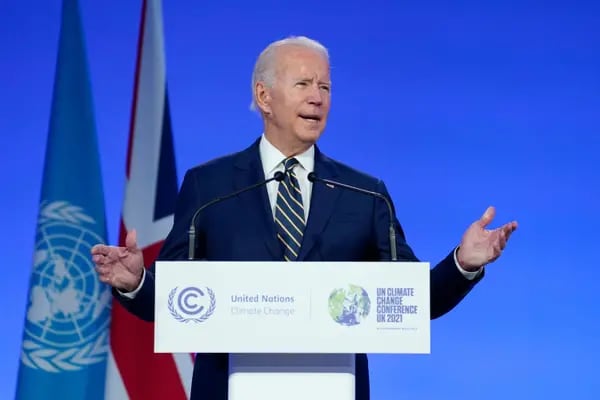 Biden também anunciará acordo com 90 nações para reduzir coletivamente as emissões globais de metano em 30% abaixo dos níveis de 2020 até 2030