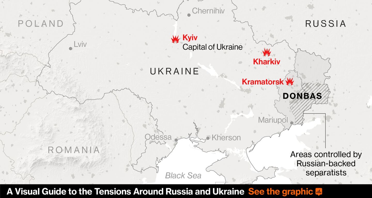 Guia visual sobre tensões entre Rússia e Ucrâniadfd