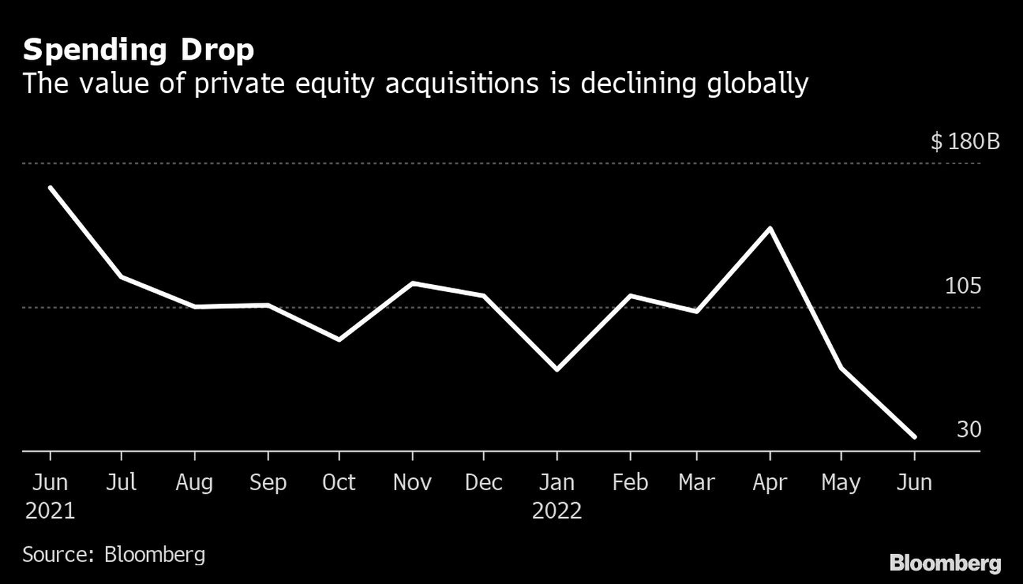 Spending Drop | The value of private equity acquisitions is declining globallydfd