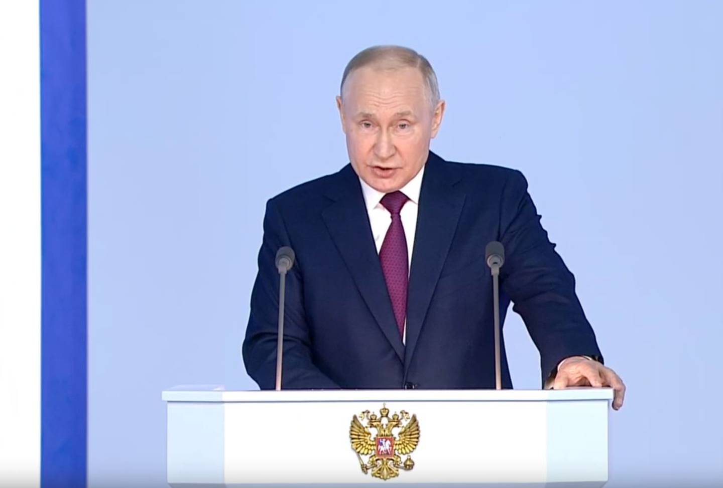 El presidente ruso, Vladimir Putin, anunció este martes la suspensión del cumplimiento por parte de su país del START III o New START.