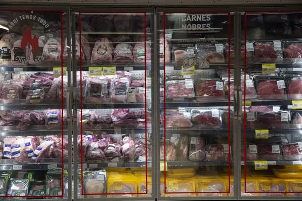 Carne a la venta en la tienda de comestibles Zona Sul en Río de Janeiro, el 17 de diciembre de 2021.