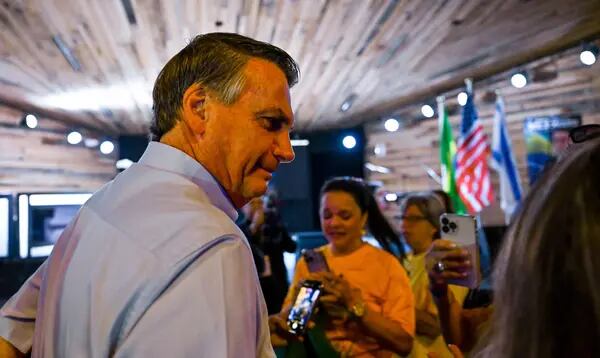 Jair Bolsonaro em Orlando, nos EUA, no fim de janeiro deste ano, já fora do governo (Chandan Khanna/AFP/Getty Images)