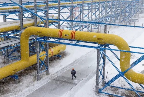 Yacimiento de petróleo y gas condensado de Gazprom en Rusia. Fuente: Andrey Rudakov/Bloomberg