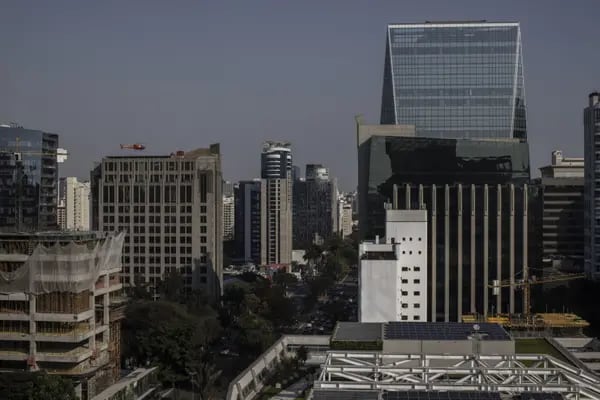 Vista aérea da região da Faria Lima em São Paulo, considerado o centro financeiro do país (Foto: Victor Moriyama/Bloomberg)