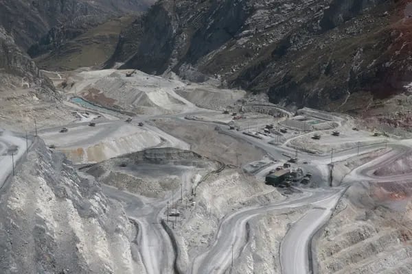 La mina de cobre más grande del Perú.