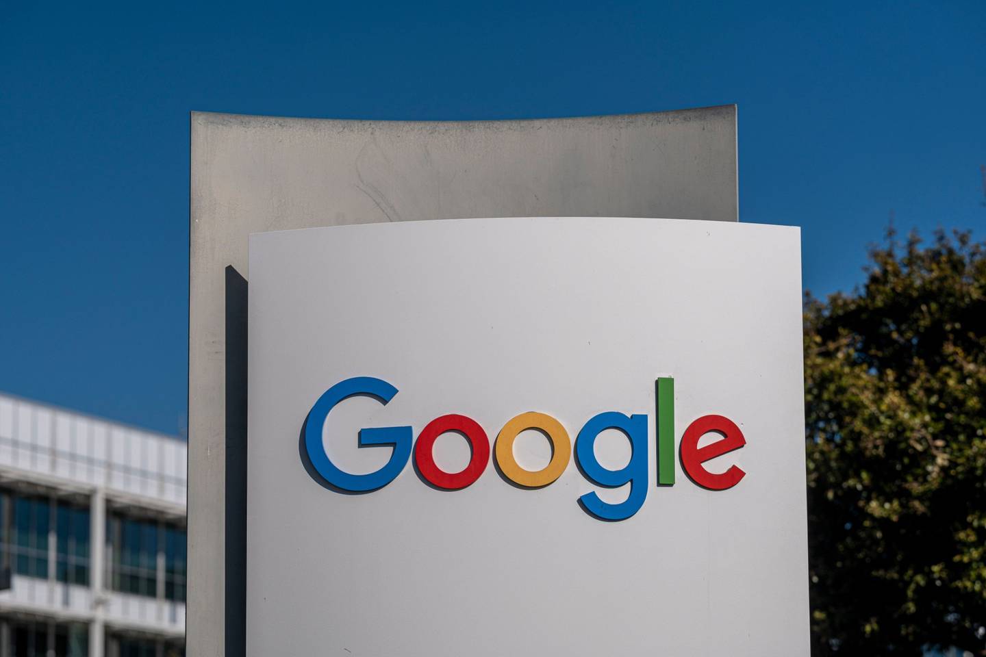 Señalización en la sede de Google en Mountain View, California, Estados Unidos, el jueves 27 de enero de 2022