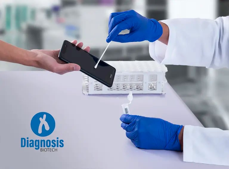 Diagnosis Biotech creó un test rápido para detectar la covid a través de la pantalla del celular de la persona contagiadadfd