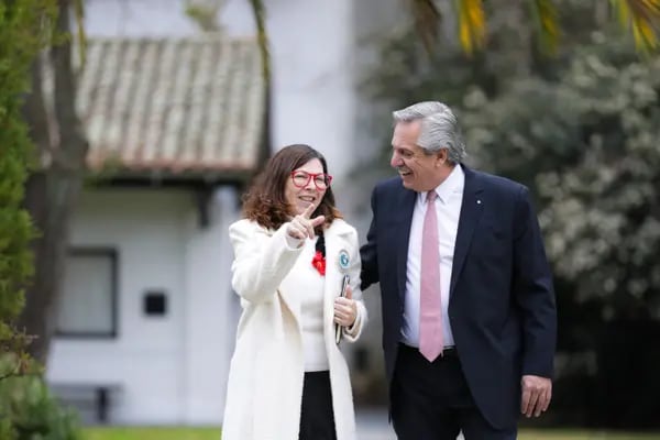 Silvina Batakis y Alberto Fernández. La nueva ministra de Economía de Argentina y el presidente.