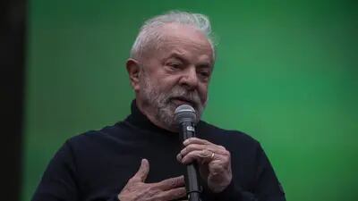 O ex-presidente Luiz Inácio Lula da Silva em ato de campanha das eleições de 2022