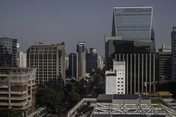 Vista da região da Faria Lima, em São Paulo, que concentra boa parte das gestoras de recursos do país, incluindo a Constellation Asset (Foto: Victor Moriyama/Bloomberg)