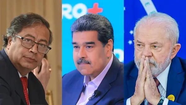 Gustavo Petro, Nicolás Maduro y Lula da Silva