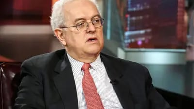 Ocampo durante una entrevista con Bloomberg en New York, abril 5, 2017.