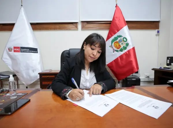 Mirta Vásquez, presidenta del Consejo de Ministros de Perú