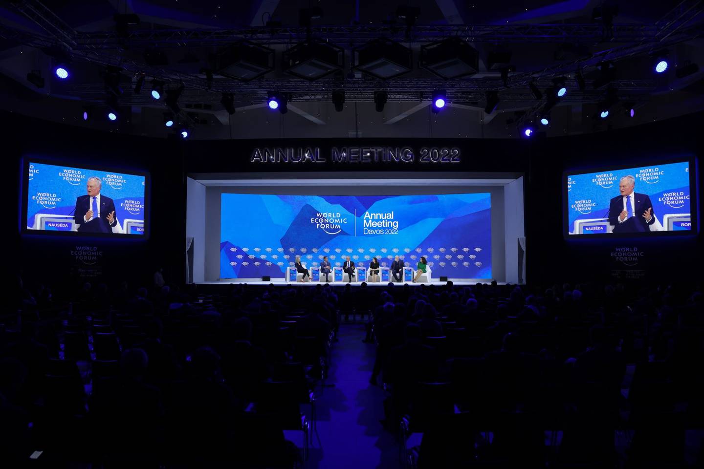 La reunión anual de Davos del 22 al 26 de mayo.  Fotografía: Hollie Adams/Bloomberg