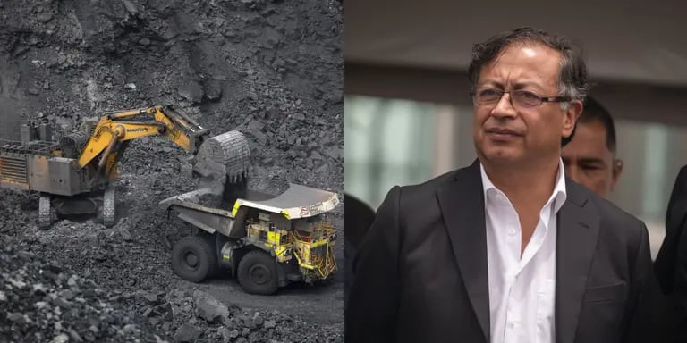 Industria de minería y el presidente colombiano, Gustavo Petro.dfd