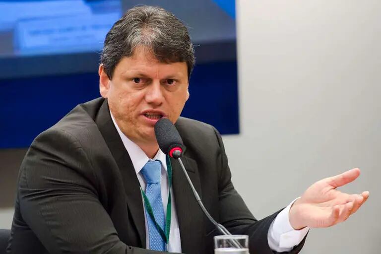 O ministro da Infraestrutura, Tarcísio Freitas: filiação ao PLdfd