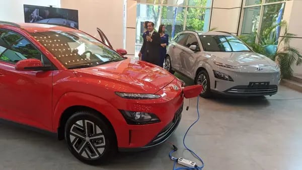 Los vehículos eléctricos importados por Hyundai, y presentado a la prensa en Venezuela, a finales de junio