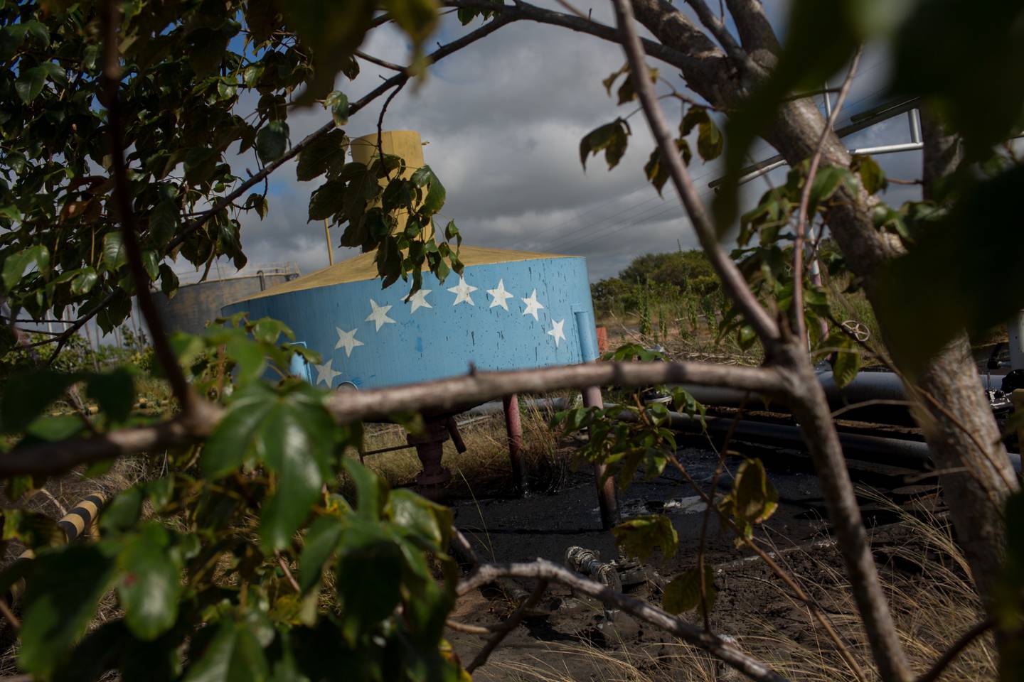 Una instalación abandonada de PDVSA en el campo petrolero Melones en El Tigre, Venezuela.Fotógrafo: Manaure Quintero/Bloombergdfd